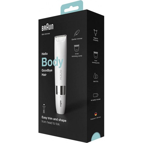 Braun | BS1000 | Body Mini Trimmer | Operating time (max) min | Bulb lifetime (flashes) Not applicable | Number of power levels - 5